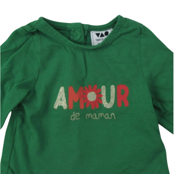 T-Shirt - TAPE A L'OEIL - 1 mois (53) – Vêtement d’occasion bébé/enfant Tape à l'Oeil – Les Ptits Potes