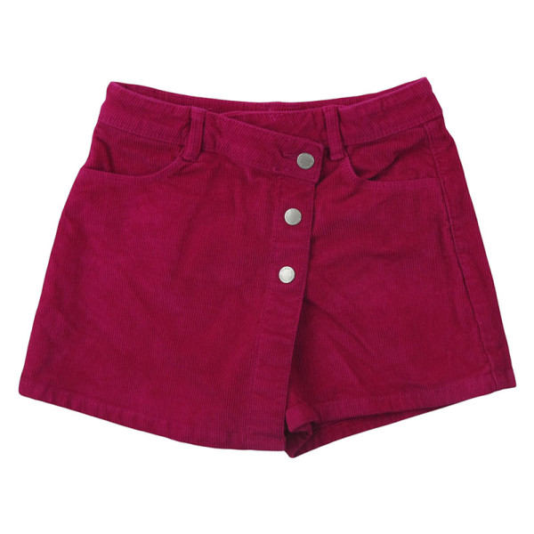 Jupe-short en velours - OKAÏDI - 6 ans (116) – Vêtement d’occasion bébé/enfant Okaidi-Obaibi – Les Ptits Potes