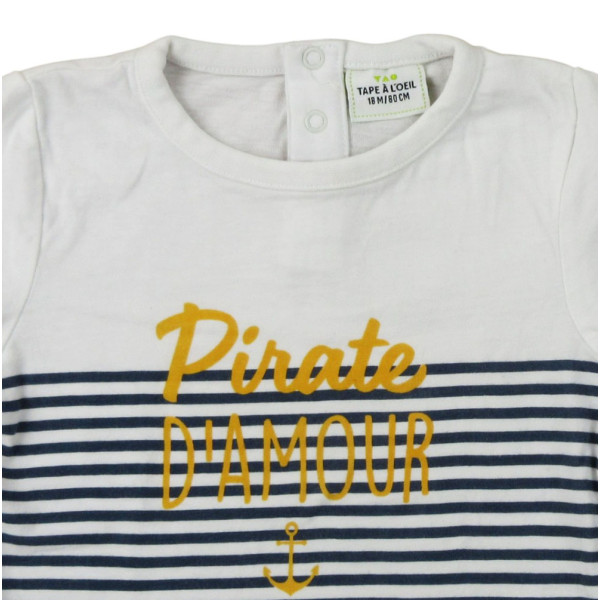T-Shirt - TAPE A L'OEIL - 18 mois (80) – Vêtement d’occasion bébé/enfant Tape à l'Oeil – Les Ptits Potes