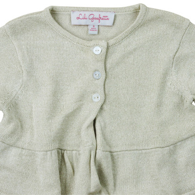 Gilet doré - LILI GAUFRETTE - 6 mois (68) – Vêtement d’occasion bébé/enfant Lili gaufrette – Les Ptits Potes