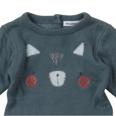 Fleecegevoerde jurk - Noukie's - 56 cm (1 maand) – Tweedehands baby- en kinderkleding van Noukie's – Les Ptits Potes