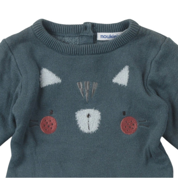 Fleecegefüttertes Kleid - Noukie's - 56 cm (1 Monat) – Secondhand-Babykleidung/-Kinderkleidung von Noukie's – Les Ptits Potes
