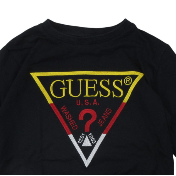 T-shirt met lange mouwen - Guess - 5 jaar – Tweedehands baby- en kinderkleding van Guess – Les Ptits Potes