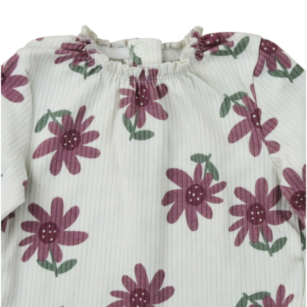 T-Shirt - CUDDLES & SMILES - 1 mois (56) – Vêtement d’occasion bébé/enfant Cuddles and Smiles – Les Ptits Potes
