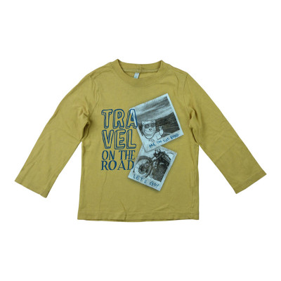T-shirt met lange mouwen - Benetton - 18-24 maanden (90) – Tweedehands baby- en kinderkleding van Benetton – Les Ptits Potes