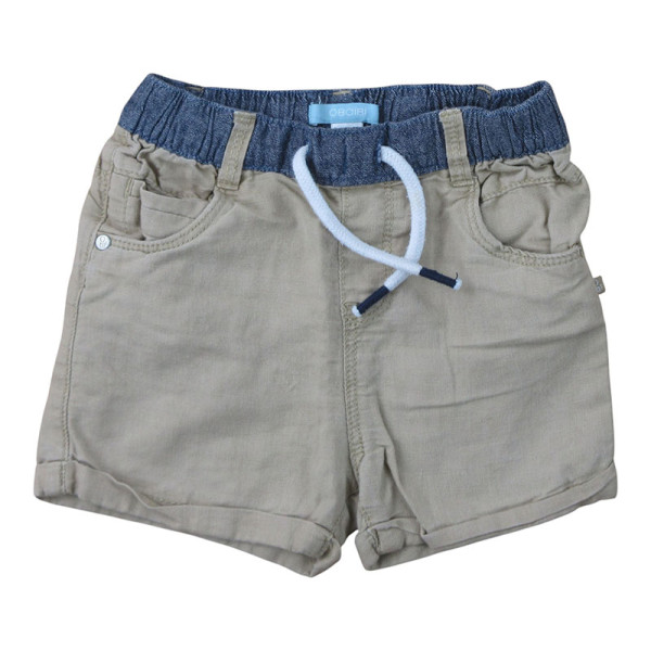 Short en lin - OBAÏBI - 23 mois (86) – Vêtement d’occasion bébé/enfant Okaidi-Obaibi – Les Ptits Potes