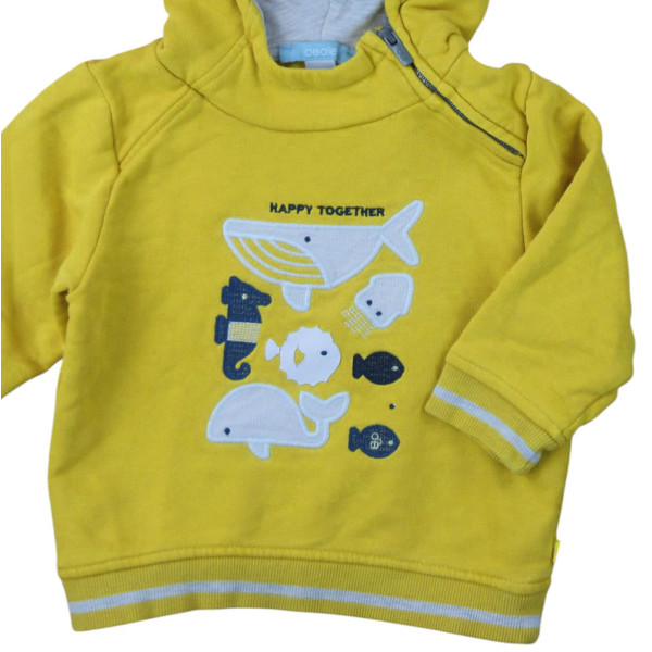 Sweatshirt - Okaidi-Obaibi - 74 cm (12 Monate) – Secondhand-Babykleidung/-Kinderkleidung von Okaidi-Obaibi – Les Ptits Potes