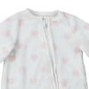Pyjama velours imprimé cœurs - Naissance (50) – Vêtement d’occasion bébé/enfant  – Les Ptits Potes