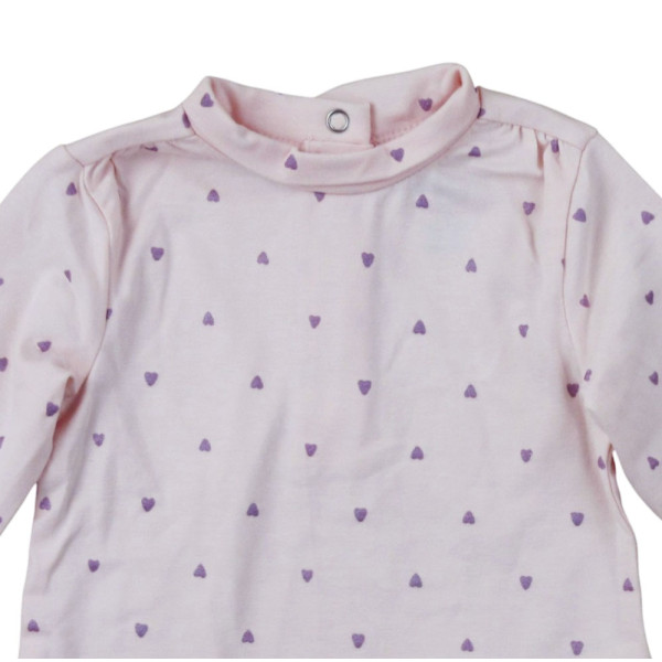 Sous-pull rose pâle - 3 mois (60) – Vêtement d’occasion bébé/enfant  – Les Ptits Potes