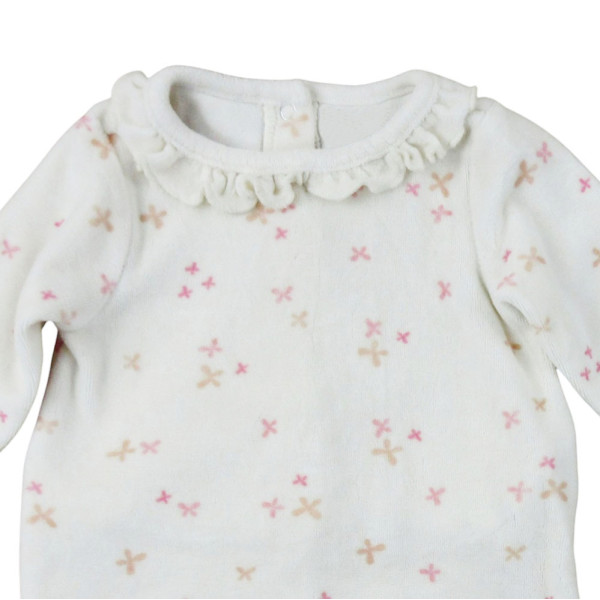 Pyjama en velours - 3 mois (60) – Vêtement d’occasion bébé/enfant  – Les Ptits Potes