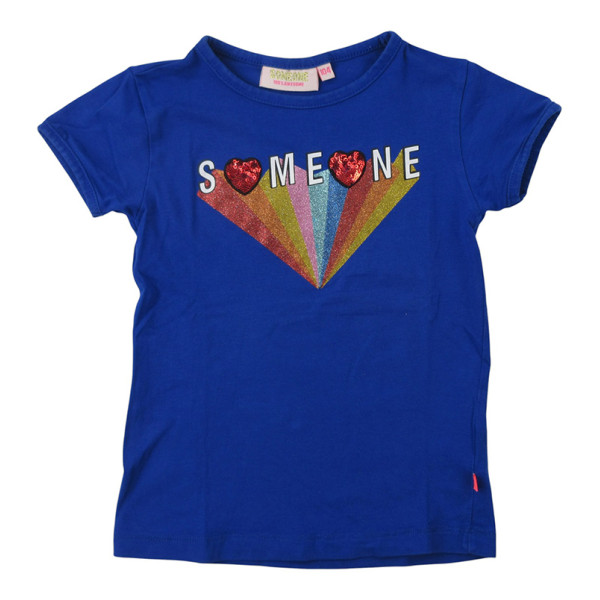 T-shirt met korte mouwen - Someone - 104 cm (4 jaar) – Tweedehands baby- en kinderkleding van Someone – Les Ptits Potes