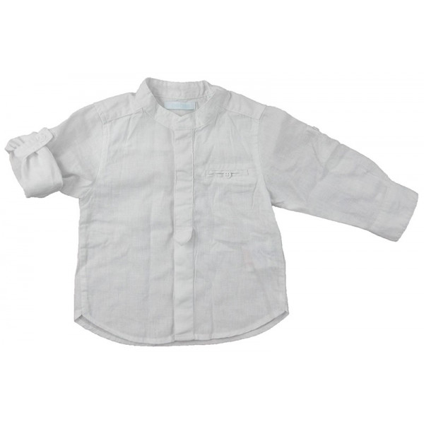 Omvormbaar linnen overhemd - OBAÏBI - 12 maanden (74)