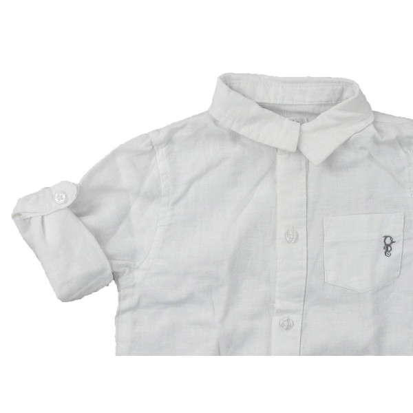 Omvormbaar linnen overhemd - OBAÏBI - 3 maanden (60)