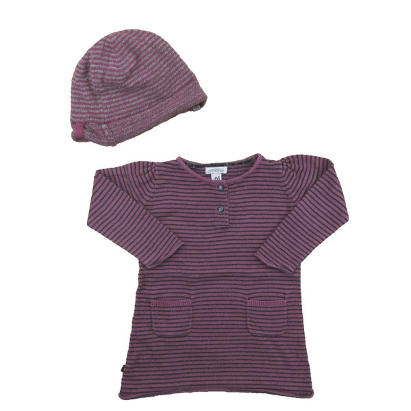 Pull + bonnet - Obaibi - 6 mois