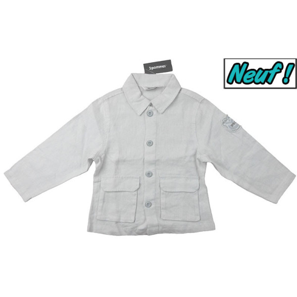 Veste en lin neuve - 3 POMMES - 3 ans (94)