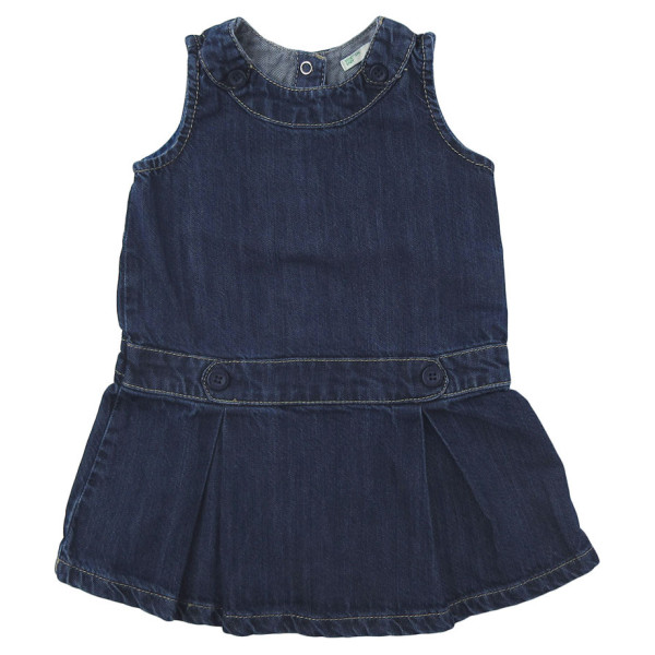 Robe en jeans - BENETTON - 9-12 mois (74)