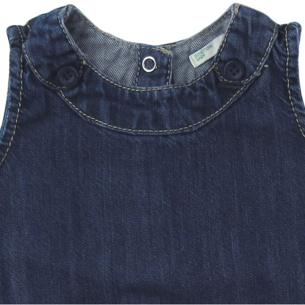 Robe en jeans - BENETTON - 9-12 mois (74)