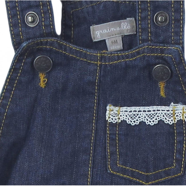 Robe en jeans - GRAIN DE BLÉ - 6 mois (68)