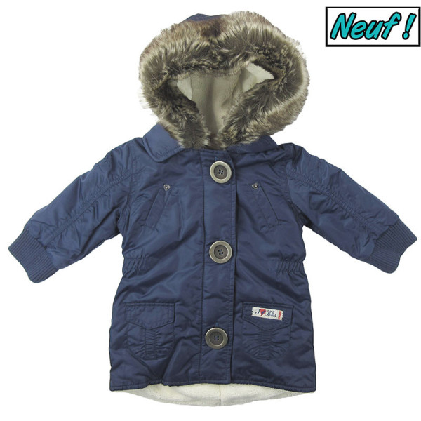 Manteau neuf doublé polaire - IKKS - 6 mois (67)