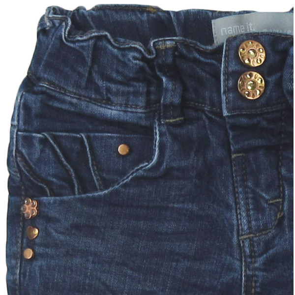 Jean Pour Fille Avec Motif Fleur - Taille 9-12 Mois - Neuf Sans étiquettes