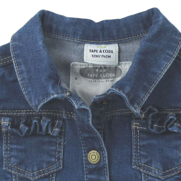 Veste en jeans TAPE A L'OEIL 12 mois (74) Qualité gara