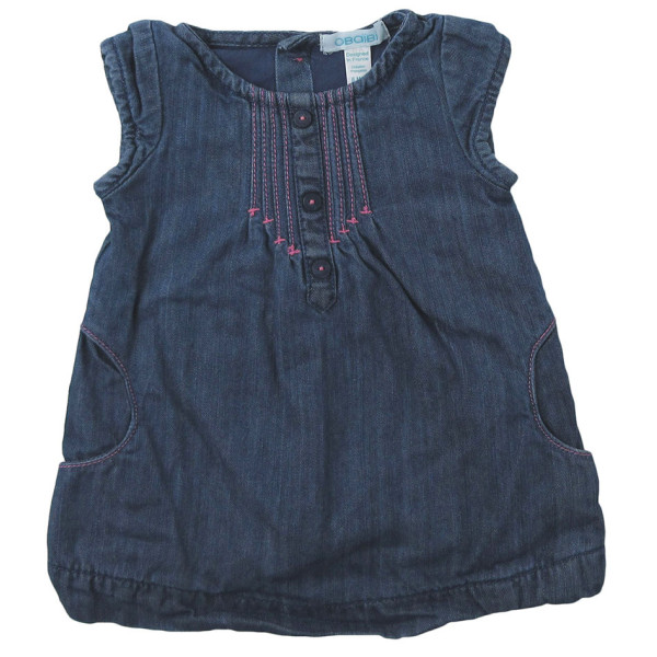 Robe en jeans - OBAÏBI - 6 mois (68)