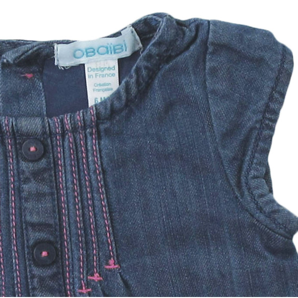 Robe en jeans - OBAÏBI - 6 mois (68)