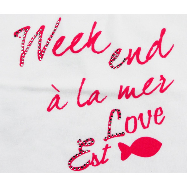 T-Shirt - WEEKEND A LA MER - 3 mois