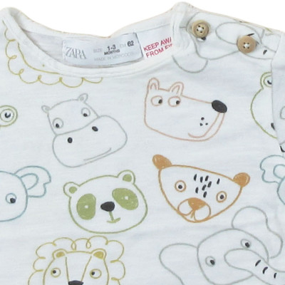 T-Shirt - ZARA - 1-3 maanden (62)