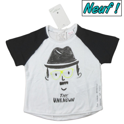 T-Shirt neuf - ZARA - 9-12 mois (80)