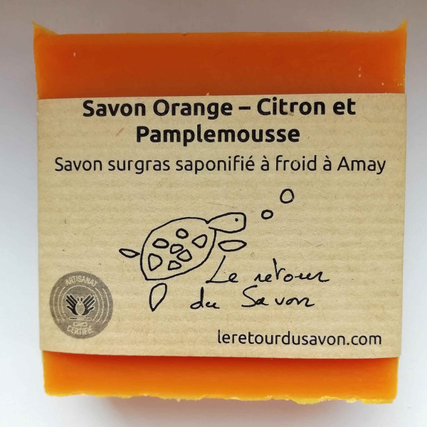 Savon Orange HE Citron et Pamplemousse