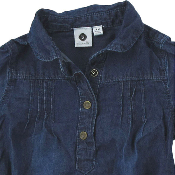 Robe en jean - GRAIN DE BLÉ - 6 mois (68)