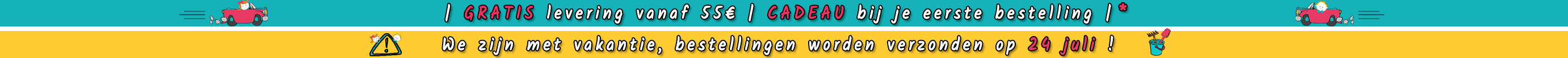 GRATIS levering vanaf 55€